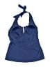 Croft & Barrow Solid Blue Swimsuit Top Size 12 - photo 2