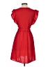 Monteau 100% Polyester Solid Red Casual Dress Size S - photo 2