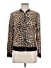 Express 100% Polyester Animal Print Gold Jacket Size S - photo 1