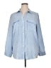 Perch by Blu Pepper 100% Polyester Stripes Blue Long Sleeve Blouse Size 1X - photo 1