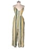 Blue Rain Stripes Yellow Jumpsuit Size S - photo 1