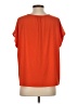 Ann Taylor 100% Polyester Orange Short Sleeve Blouse Size S - photo 2