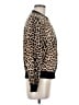 Express 100% Polyester Animal Print Gold Jacket Size S - photo 4