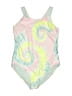 Breaking Waves Tie-dye Pink One Piece Swimsuit Size 14 - photo 1