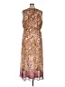 Chico's 100% Polyester Paisley Brown Casual Dress Size XL (3) - photo 2