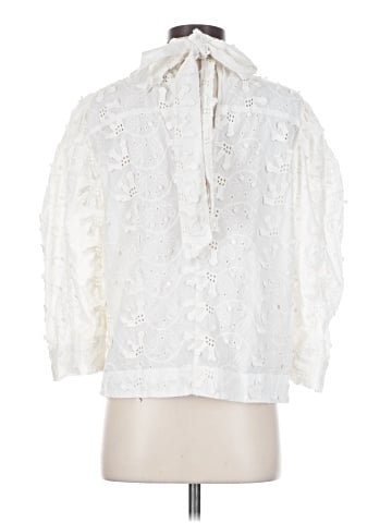Forever That Girl for Anthropologie 3/4 Sleeve Blouse (view 2)