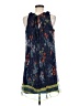 ECI Print Blue Casual Dress Size 8 - photo 2