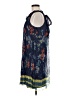 ECI Print Blue Casual Dress Size 8 - photo 5