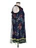 ECI Print Blue Casual Dress Size 8 - photo 4