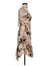 Parker 100% Polyester Floral Tan Cocktail Dress Size XS - photo 4