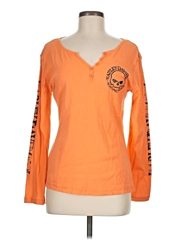 Harley Davidson Long Sleeve Henley (view 1)