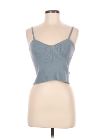 Madewell Corset-Detail Crop Sweater Tank (view 1)