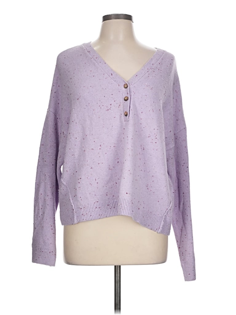 Pre-owned Lou & Grey Pullover Sweater In Purple