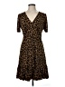 MICHAEL Michael Kors Animal Print Brown Casual Dress Size M - photo 1