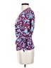 Ann Taylor LOFT 100% Viscose Blue Short Sleeve Blouse Size S - photo 5