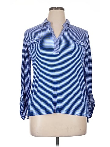 Liz Claiborne 3/4 Sleeve Button-Down Shirt (view 1)