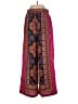Rose + Olive Paisley Red Casual Pants Size S - photo 2