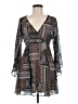 Soprano 100% Polyester Paisley Gray Casual Dress One size - photo 1