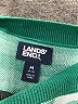 Lands' End 100% Cotton Plaid Green Pullover Sweater Size M - photo 7