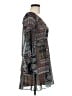 Soprano 100% Polyester Paisley Gray Casual Dress One size - photo 4