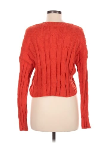 Madewell Cable-Knit V-Neck Crop Sweater (view 2)