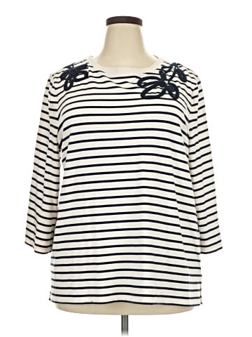 Chico's 3/4 Sleeve T-Shirt (view 1)