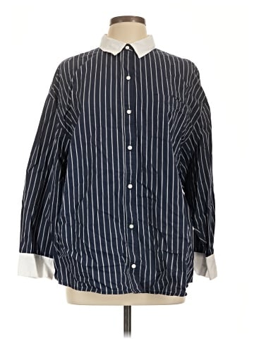 Old Navy 3/4 Sleeve Button-Down Shirt (view 1)