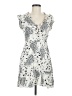 Papillon 100% Viscose Print Ivory Cocktail Dress Size M - photo 1