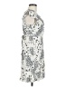 Papillon 100% Viscose Print Ivory Cocktail Dress Size M - photo 4