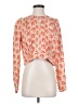 Joie 100% Viscose Floral Orange Long Sleeve Blouse Size S - photo 1
