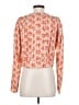 Joie 100% Viscose Floral Orange Long Sleeve Blouse Size S - photo 2