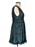 Lulus Metallic Teal Cocktail Dress Size S - photo 4