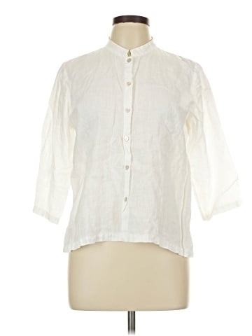 Eileen Fisher 3/4 Sleeve Button-Down Shirt (view 1)