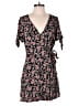 Ann Taylor LOFT 100% Rayon Floral Black Romper Size 6 - photo 1