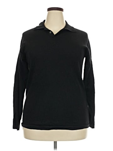 Halogen Long Sleeve Polo (view 1)