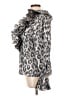 St. John 100% Polyester Animal Print Silver Long Sleeve Blouse Size 12 - photo 5