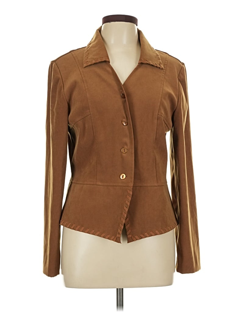 Pre-owned Sag Harbor Blazer Jacket In Brown
