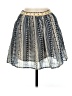 Lily White Print Blue Casual Skirt Size M - photo 1