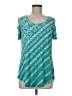 JM Collection Teal Short Sleeve Top Size M - photo 1