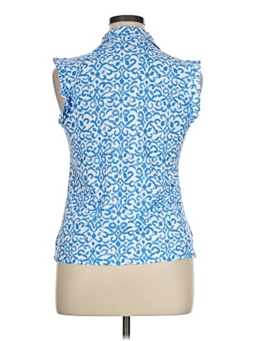 X by Gottex Sleeveless Button-Down Shirt (view 2)