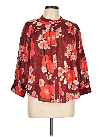 Porridge 3/4 Sleeve Blouse (view 1)