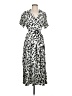 Assorted Brands Animal Print Silver Casual Dress Size M (estimated) - photo 1