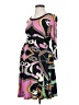 Olian Graphic Black Casual Dress Size S - photo 1