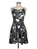 Old Navy 100% Rayon Floral Gray Cocktail Dress Size M - photo 1