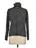 Assorted Brands Stripes Black Turtleneck Sweater Size M (estimated) - photo 1