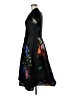 eShakti 100% Polyester Floral Black Casual Dress Size M (estimated) - photo 5