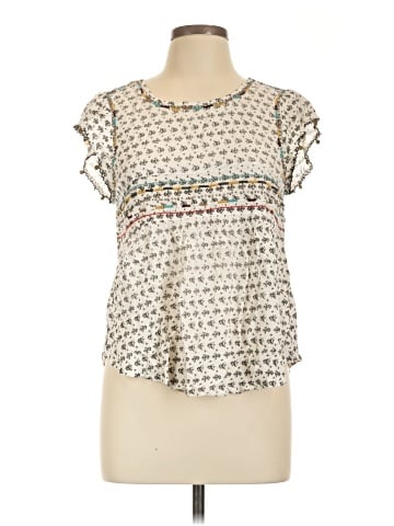 En Creme Short Sleeve Blouse (view 1)