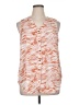 Maurices 100% Polyester Orange Sleeveless Blouse Size 0X - photo 1