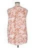 Maurices 100% Polyester Orange Sleeveless Blouse Size 0X - photo 2