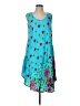 Anthony Richards Tropical Blue Cocktail Dress Size L (estimated) - photo 1